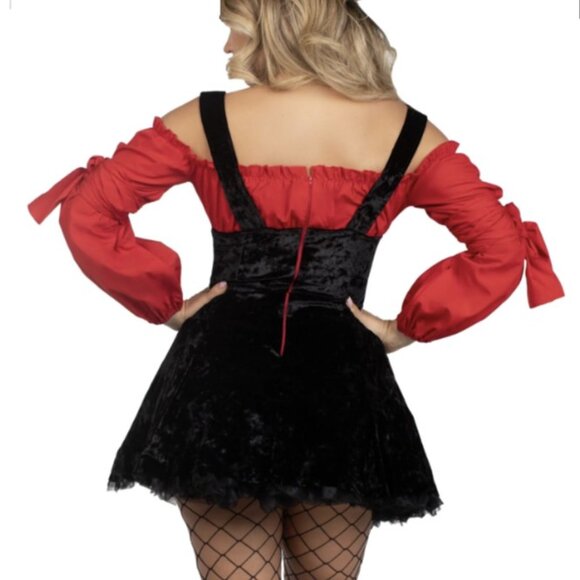 Leg Avenue Red and Black Mini Dress - Picture 2 of 16